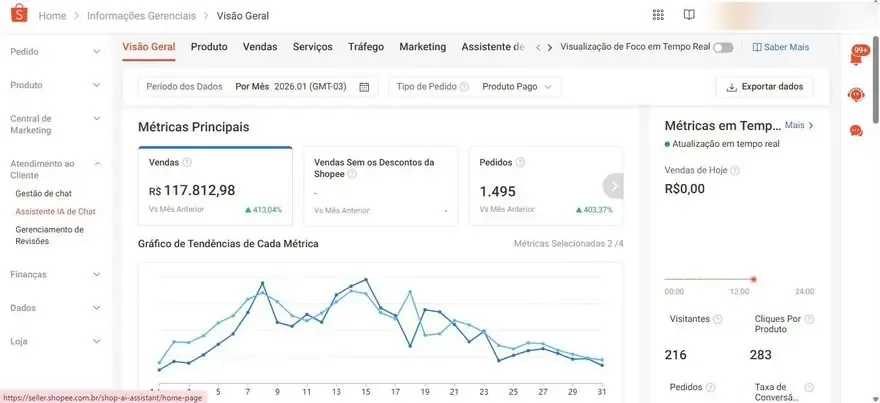Resultado Shopee